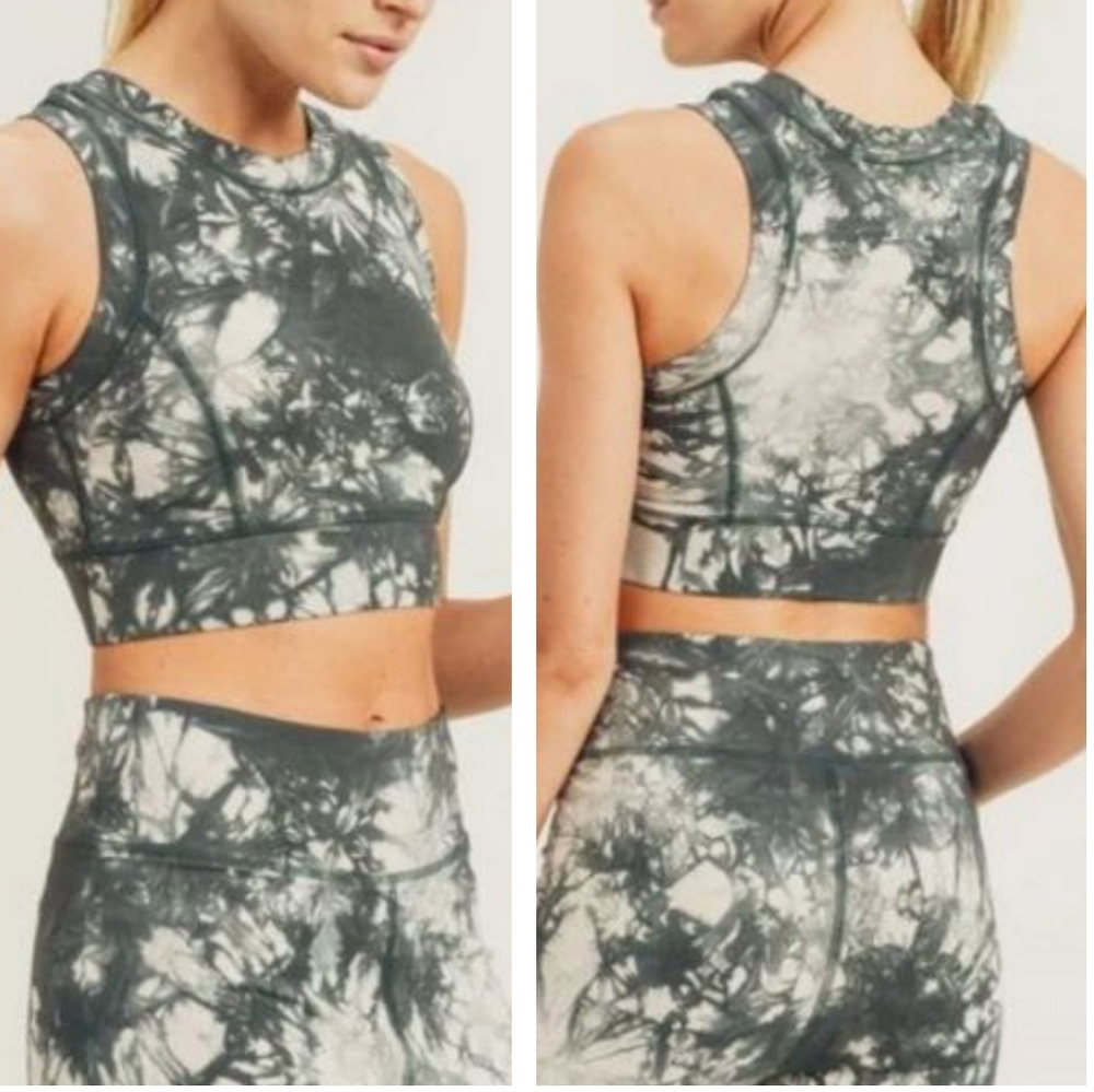 NWOT ~ MONO B Tie-dye Racerback Sports Bra